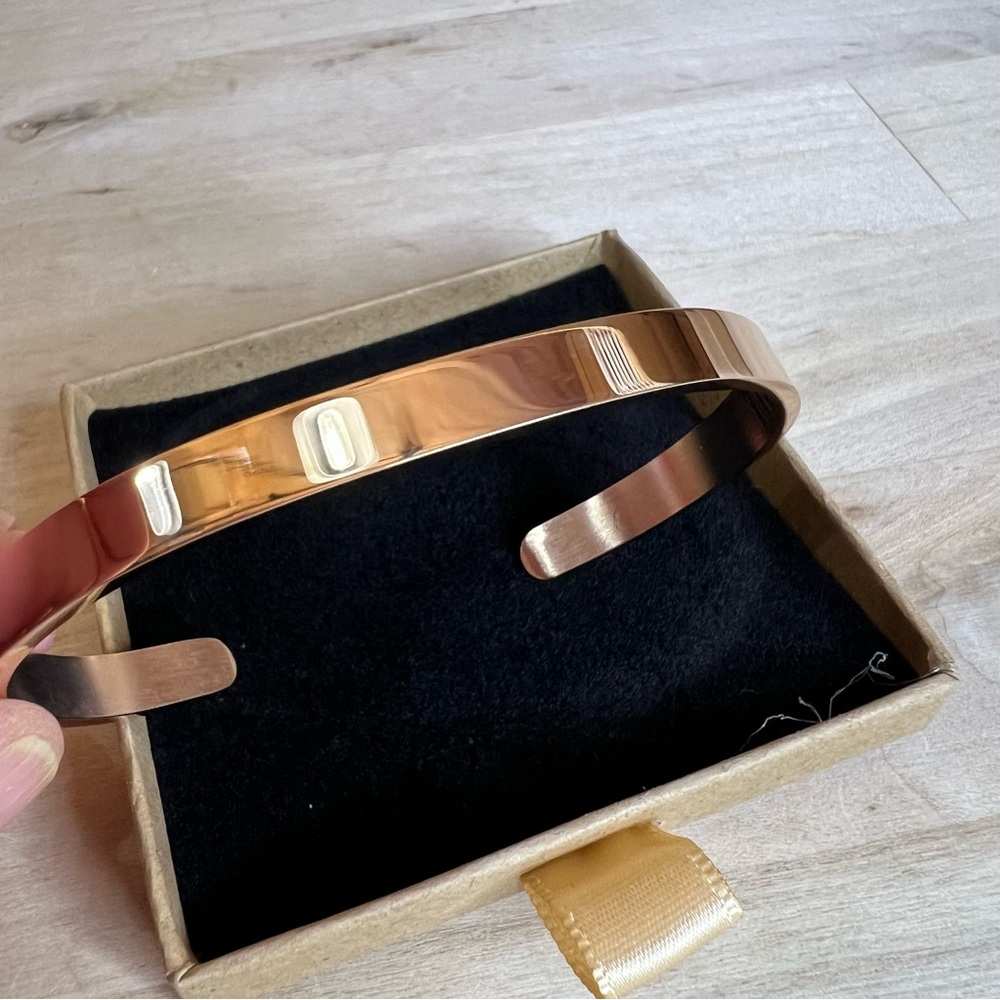 Inspirational Bracelets Cuff Stainless Steel Engraved Personalized Positive